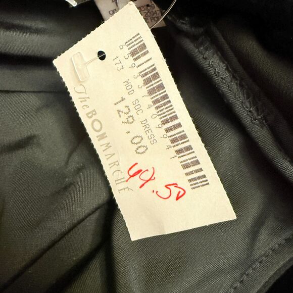 Vintage Deadstock 90s Onyx Nite Windye Chaitin Velvet Evening Cocktail Dress 8 - Picture 6 of 6